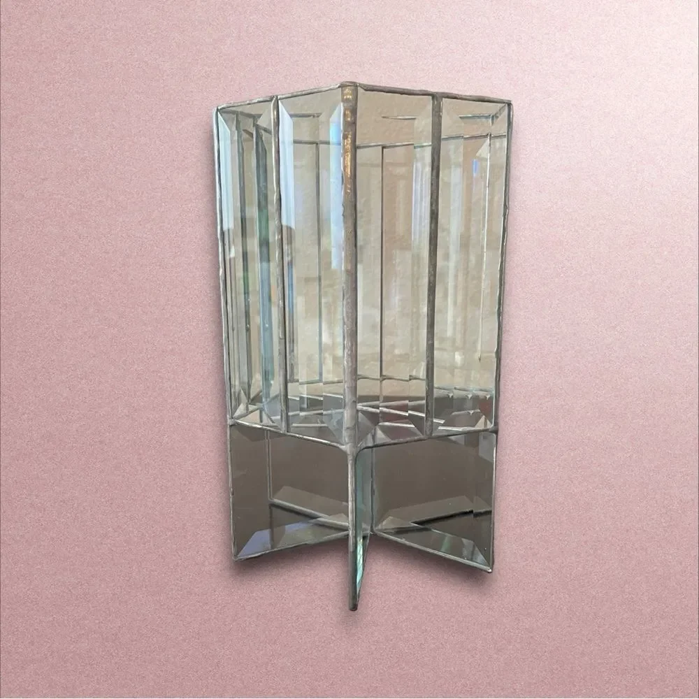 Hand Crafted clear leaded